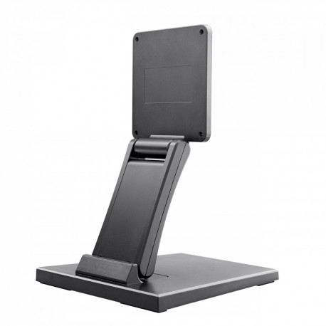 MOUNT-IT! Soporte de escritorio para monitor de pie sentado [se adapta a  pantallas de 32 pulgadas] brazo articulado de movimiento completo con  bandeja
