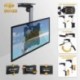 RICOO Soporte TV Techo para Monitor D0122 soporte techo monitor giratorio inclinable abatible brazo orientable soporte para i