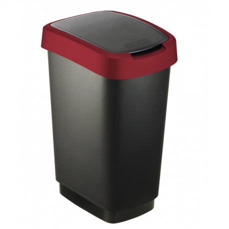 Contenedor Basura Reciclaje 120 litros con Pedal, Ruedas y Mango  Antideslizante - Cubo Residuos Industrial - Apilable y Resistente (Verde)  TECNOL