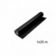 Fabrisa 152833 - Rollo de papel kraft, 1 x 25 m, color negro