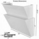 Acrimet Archivador Modular de Pared 2 Unidades Color Transparente 