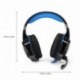 Tsing Auriculares Cascos Gaming de Diadema Abiertos Estéreo con Micrófono para PC Computadoras Negro+Azul 