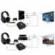 EasySMX 2.4GHz Auriculares Gaming Inalámbricos de Diadema para Xbox 360 PS4 PS3 Xbox UNA PC y Mac con Batería Recargable, Rem