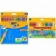 Bic - Pack 24 lápices de colores Tropicolors + 24 ceras de colores Plastidecor