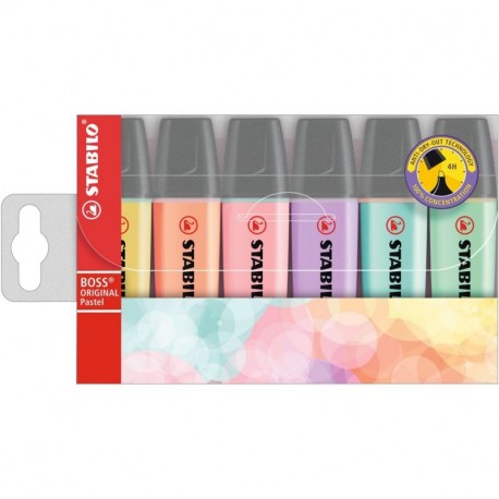 6 marcadores fluorescentes BIC Highlighter Grip Pastel - Subrayador - Los  mejores precios