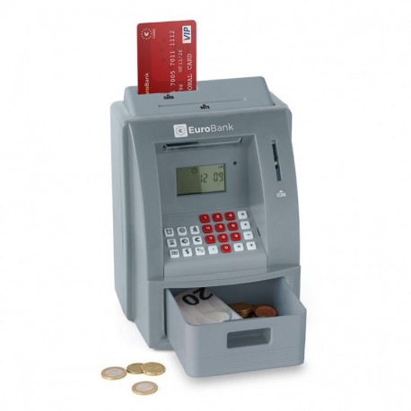 Hucha con contador de monedas y euros electronico — Zurione