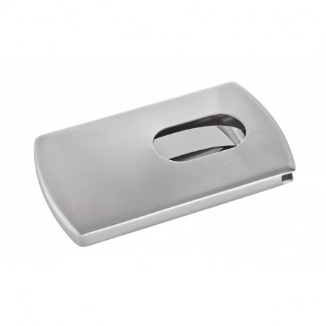 Sigel VZ120 - Porta-tarjetas de visita, para 12 tarjetas, 91 x 57 mm, color plata