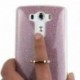 LG G3 Fundas con Soporte Función, LG G3 Carcasas Silicona, LG G3 Back Case Cover, Moon mood® Suave de TPU + Papel Brillo Tras