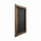 Mobili Rebecca Pizarra de Notas Marco en Madera Pared MDF Marrón Negro Cocina Hogar Salón Cod. RE4965 