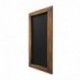 Mobili Rebecca Pizarra de Notas Marco en Madera Pared MDF Marrón Negro Cocina Hogar Salón Cod. RE4965 