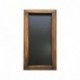 Mobili Rebecca Pizarra de Notas Marco en Madera Pared MDF Marrón Negro Cocina Hogar Salón Cod. RE4965 