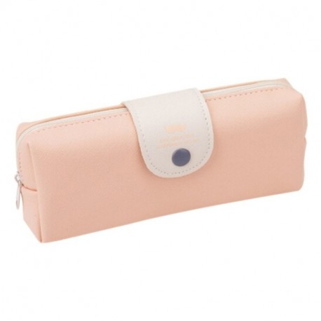 nikgic Student lápiz Pen bolsa de la moneda Make Up Case Funda con zip HASP, color Rosa