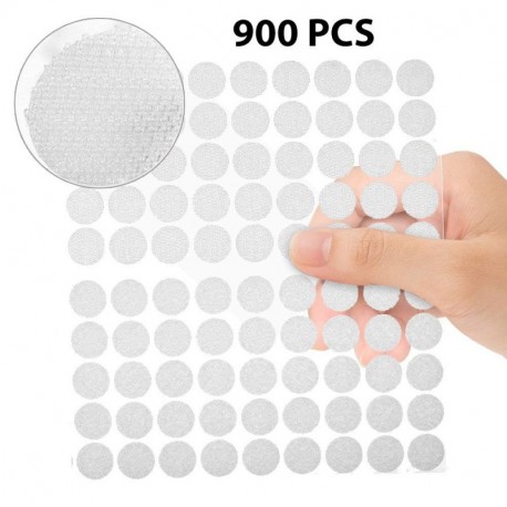 Velcro redondo adhesivo blanco mediano 100 unidades