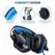 Auriculares Cascos Gaming de Mac Estéreo con Micrófono Juego Gaming Headset con 3.5mm Jack Luz LED Bajo Ruido Compatible con 