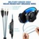 Auriculares Cascos Gaming de Mac Estéreo con Micrófono Juego Gaming Headset con 3.5mm Jack Luz LED Bajo Ruido Compatible con 