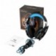 Cascos Gaming, Auriculares Gaming con Micrófono Headset Mac Estéreo Juego Gaming Jack 3,5mm LED Bajo Ruido Compatible con PC 