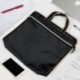 Zipper Business - Bolsa para documentos – Joseche Men Messenger – Maletín de trabajo con tela impermeable y multiusos para gu