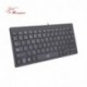 SR Diseño de Mini Teclado Español 78 Teclas USB Multimedia Cableado Pequeño Portátil Pequeño para Ordenador Portátil Ordenado