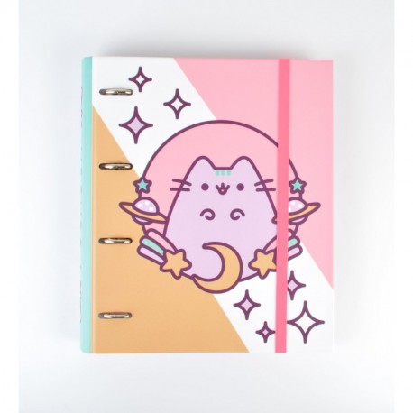 Grupo Erik Editores Pusheen the Cat 2 - Carpeta con 4 anillas troquelada, 32 x 27.5 cm