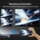 TOPQSC P2 Proyector Portátil, Proyector Mini, 1080P HD Player, Corrección Inteligente Trapezoidal, con Trípode, WiFi DLNA HDM