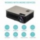 Proyector LED, Houzetek Proyectores 4000 Lúmenes 1080P Full HD, Mini Proyector Portátil con Altavoz, Entretenimiento Home The