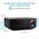 Proyector LED, Houzetek Proyectores 4000 Lúmenes 1080P Full HD, Mini Proyector Portátil con Altavoz, Entretenimiento Home The